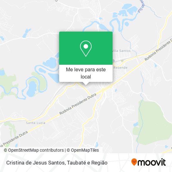 Cristina de Jesus Santos mapa