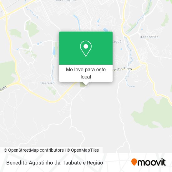 Benedito Agostinho da mapa