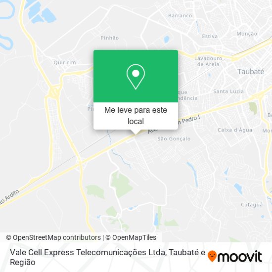 Vale Cell Express Telecomunicações Ltda mapa