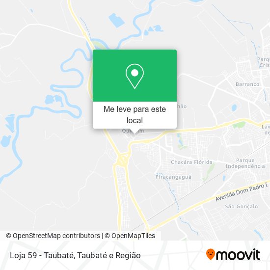 Loja 59 - Taubaté mapa