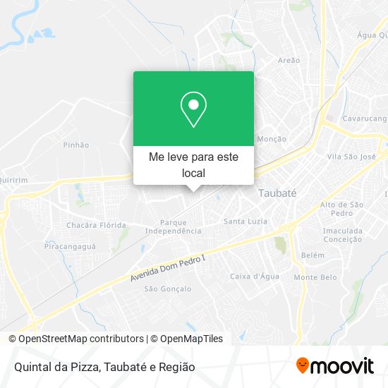 Quintal da Pizza mapa
