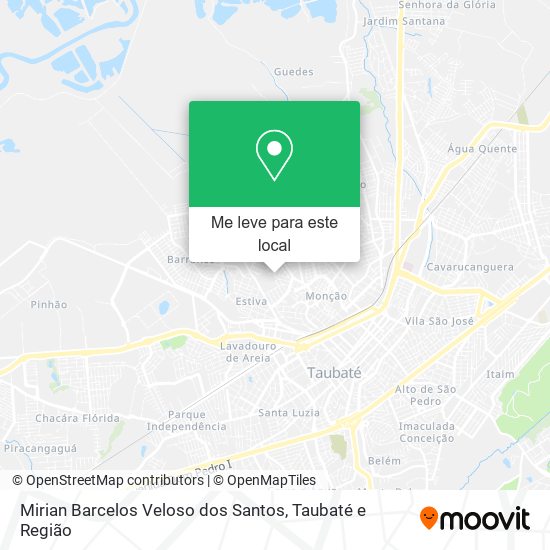 Mirian Barcelos Veloso dos Santos mapa
