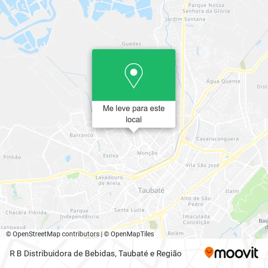 R B Distribuidora de Bebidas mapa