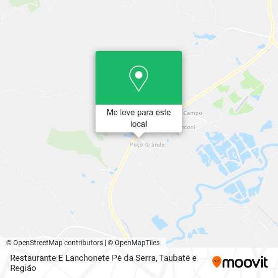 Restaurante E Lanchonete Pé da Serra mapa