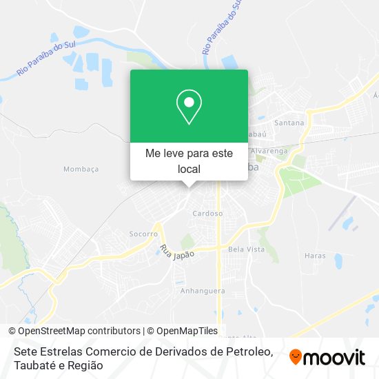 Sete Estrelas Comercio de Derivados de Petroleo mapa