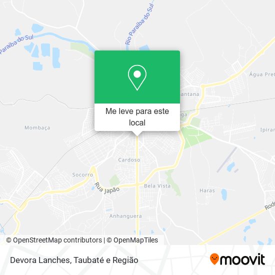 Devora Lanches mapa