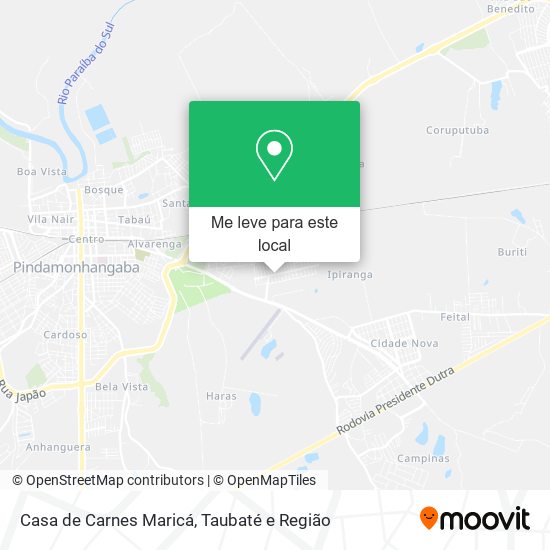 Casa de Carnes Maricá mapa