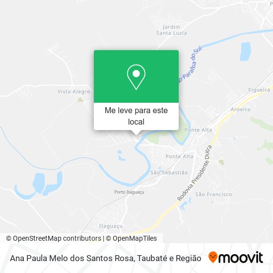 Ana Paula Melo dos Santos Rosa mapa