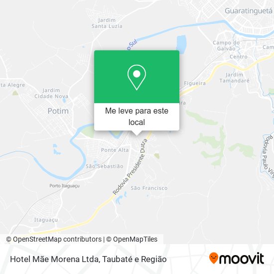 Hotel Mãe Morena Ltda mapa