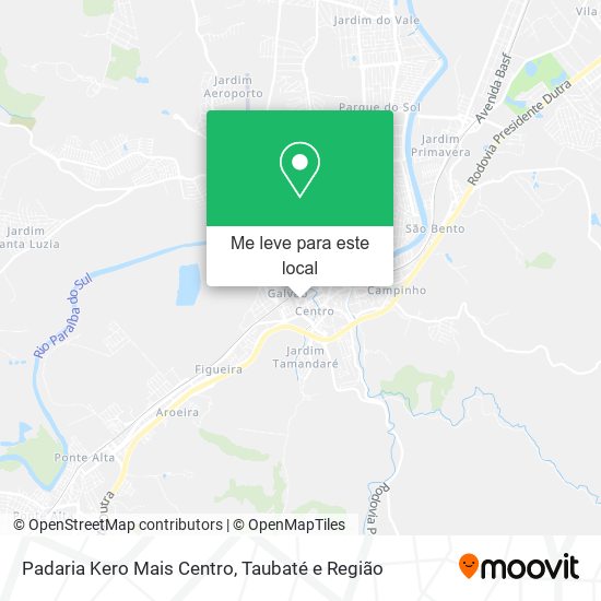 Padaria Kero Mais Centro mapa