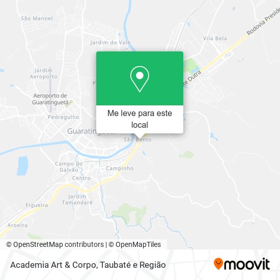 Academia Art & Corpo mapa
