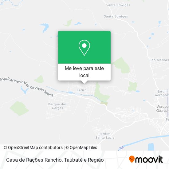 Casa de Rações Rancho mapa
