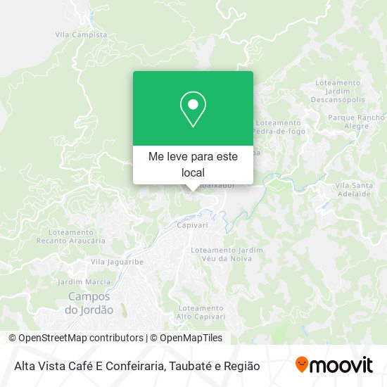 Alta Vista Café E Confeiraria mapa