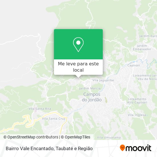 Bairro Vale Encantado mapa