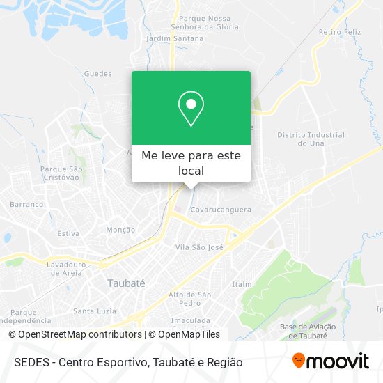 SEDES - Centro Esportivo mapa