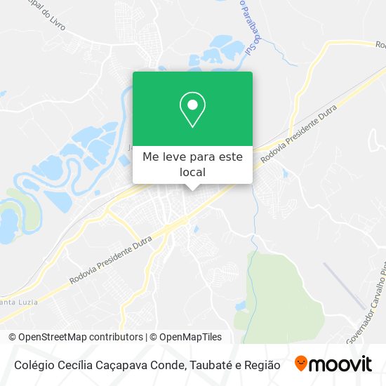 Colégio Cecília Caçapava Conde mapa