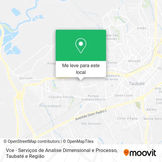 Vce - Serviços de Analise Dimensional e Processo mapa