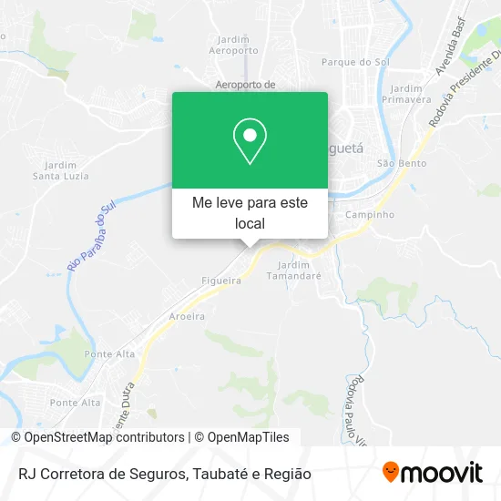 RJ Corretora de Seguros mapa