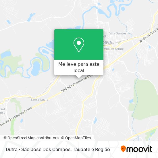 Dutra - São José Dos Campos mapa