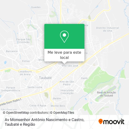 Av Monsenhor Antônio Nascimento e Castro mapa