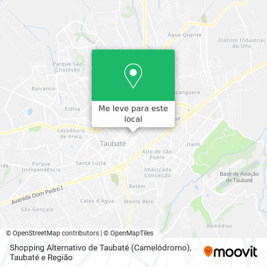 Shopping Alternativo de Taubaté (Camelódromo) mapa