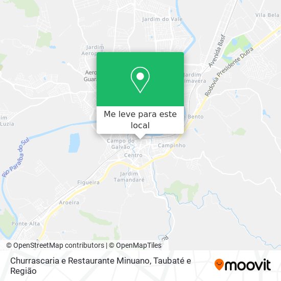 Churrascaria e Restaurante Minuano mapa