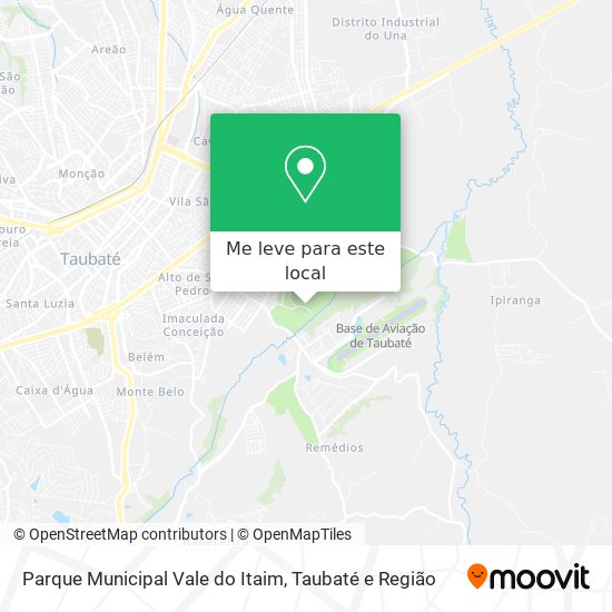 Parque Municipal Vale do Itaim mapa