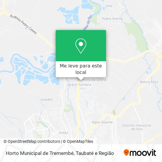 Horto Municipal de Tremembé mapa