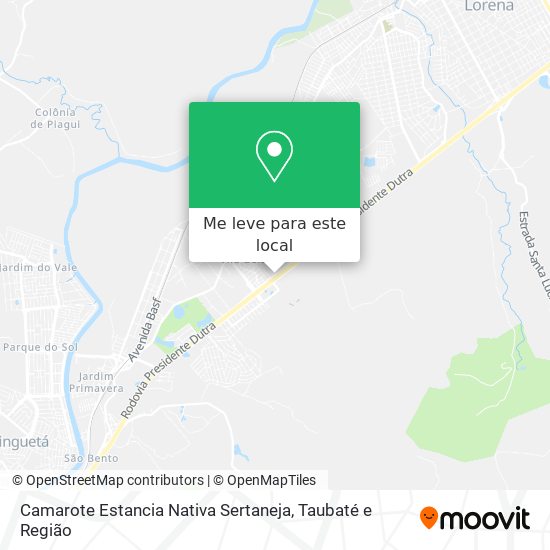 Camarote Estancia Nativa Sertaneja mapa
