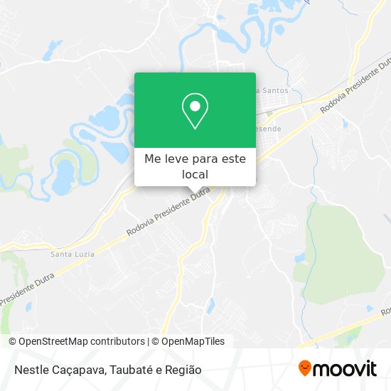Nestle Caçapava mapa