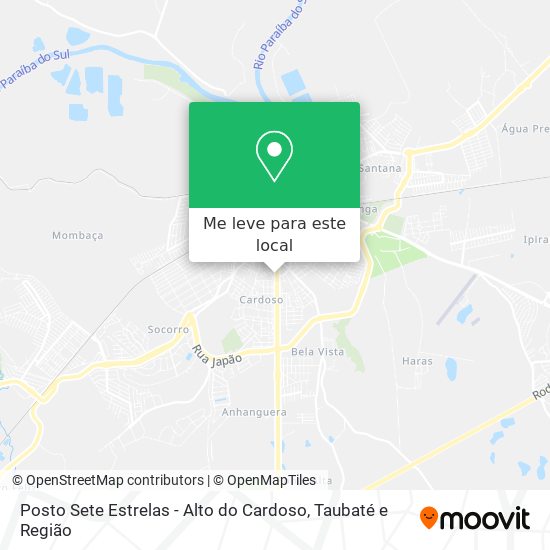 Posto Sete Estrelas - Alto do Cardoso mapa
