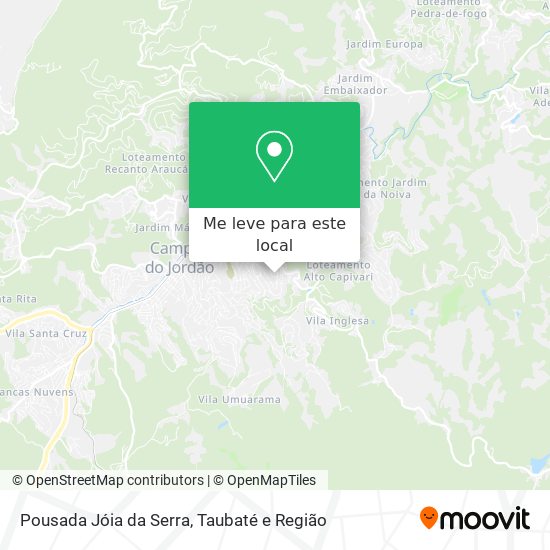 Pousada Jóia da Serra mapa