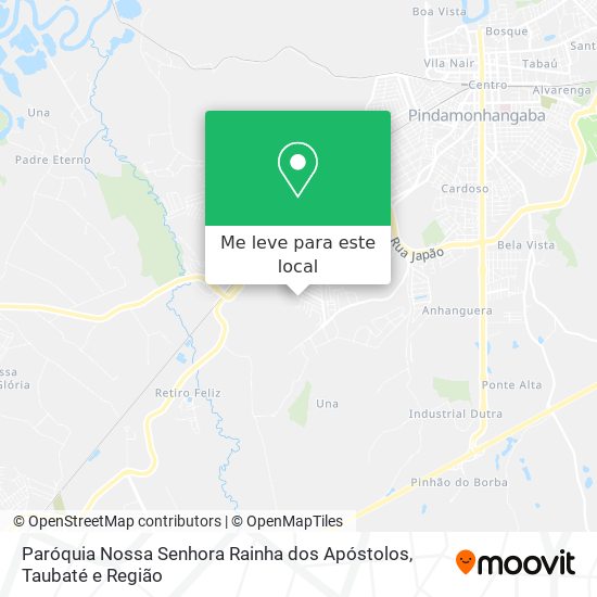 Paróquia Nossa Senhora Rainha dos Apóstolos mapa