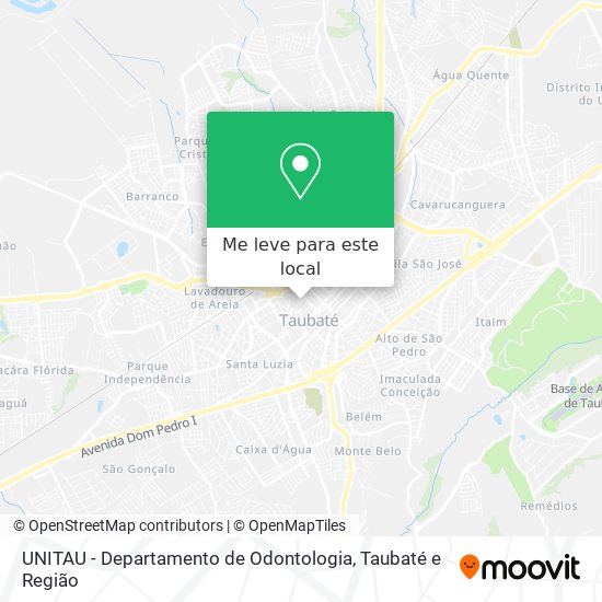 UNITAU - Departamento de Odontologia mapa