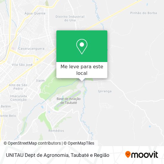 UNITAU Dept de Agronomia mapa