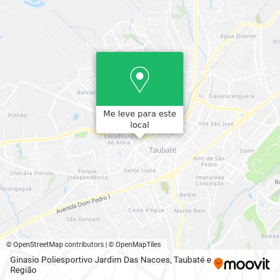 Ginasio Poliesportivo Jardim Das Nacoes mapa
