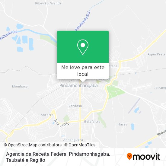 Agencia da Receita Federal Pindamonhagaba mapa