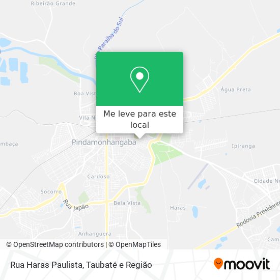 Rua Haras Paulista mapa
