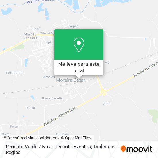 Recanto Verde / Novo Recanto Eventos mapa