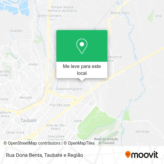 Rua Dona Benta mapa