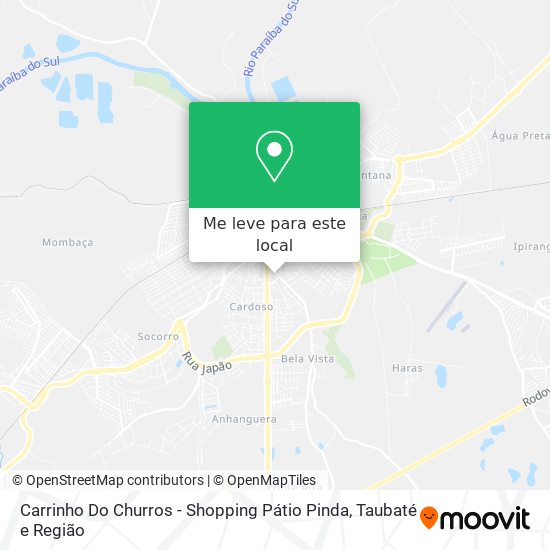Carrinho Do Churros - Shopping Pátio Pinda mapa
