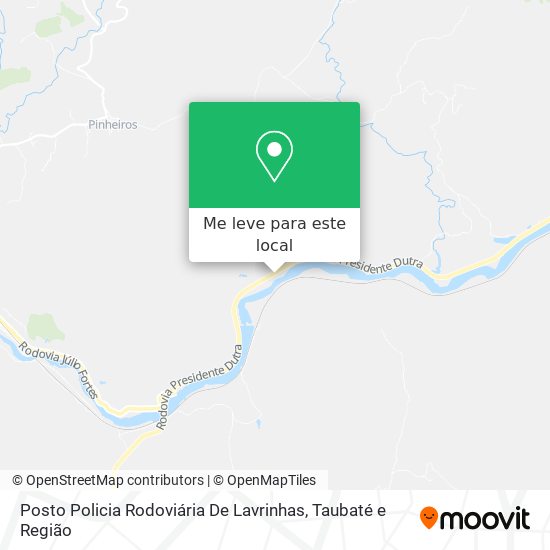 Posto Policia Rodoviária De Lavrinhas mapa