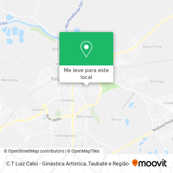 C.T Luiz Caloi - Ginástica Artística mapa