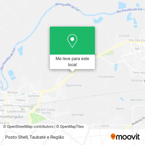 Posto Shell mapa