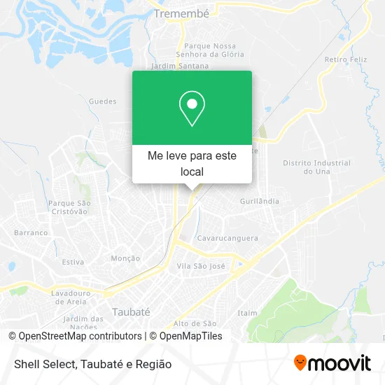 Shell Select mapa