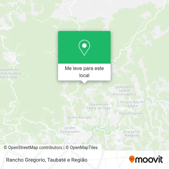 Rancho Gregorio mapa