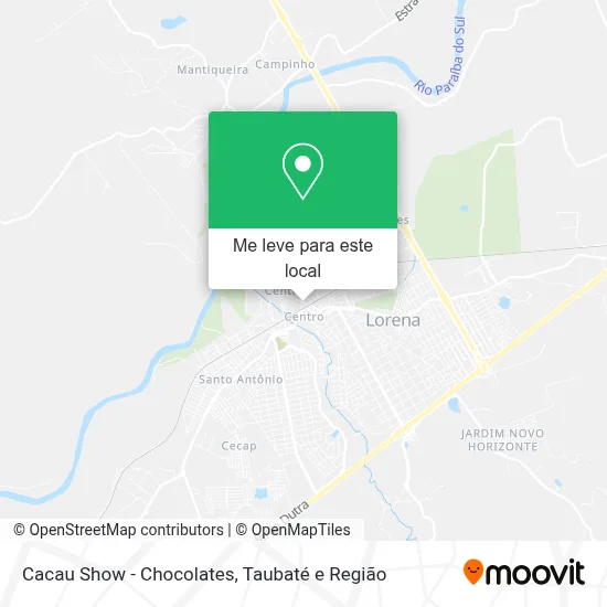 Cacau Show - Chocolates mapa