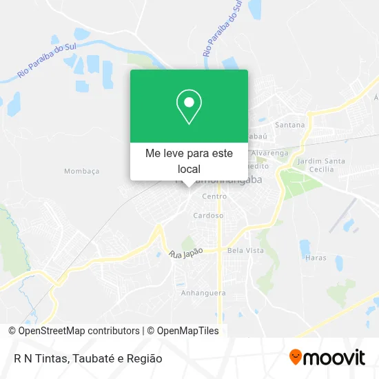 R N Tintas mapa