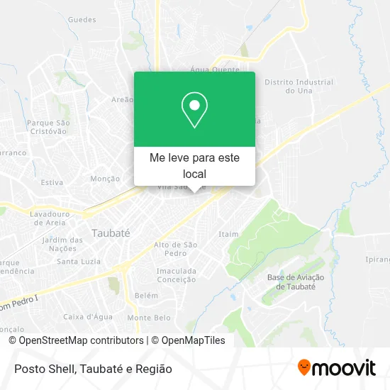 Posto Shell mapa