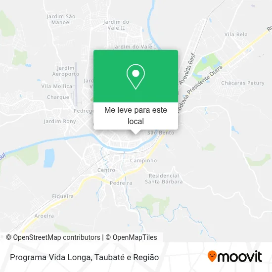 Programa Vida Longa mapa